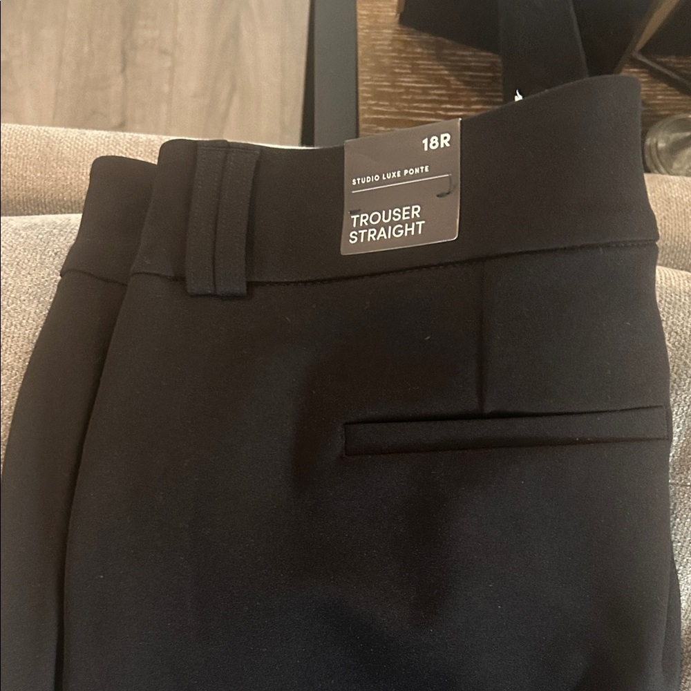 Torrid Classic Black Straight Leg Trousers